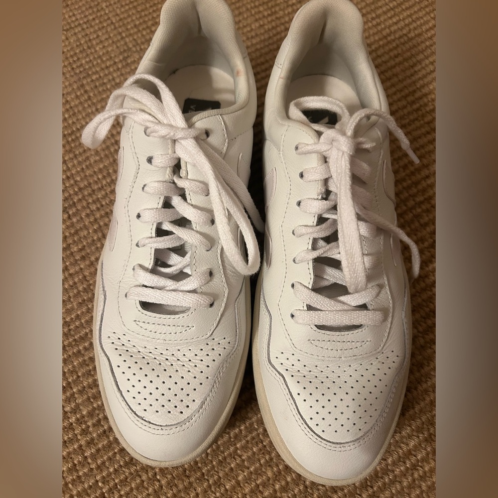 Veja White Athletic Low-Top Sneakers